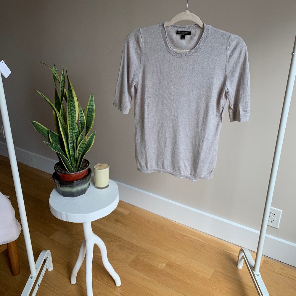 Banana Republic Scoop Neck Silk/Cashmere Sweater